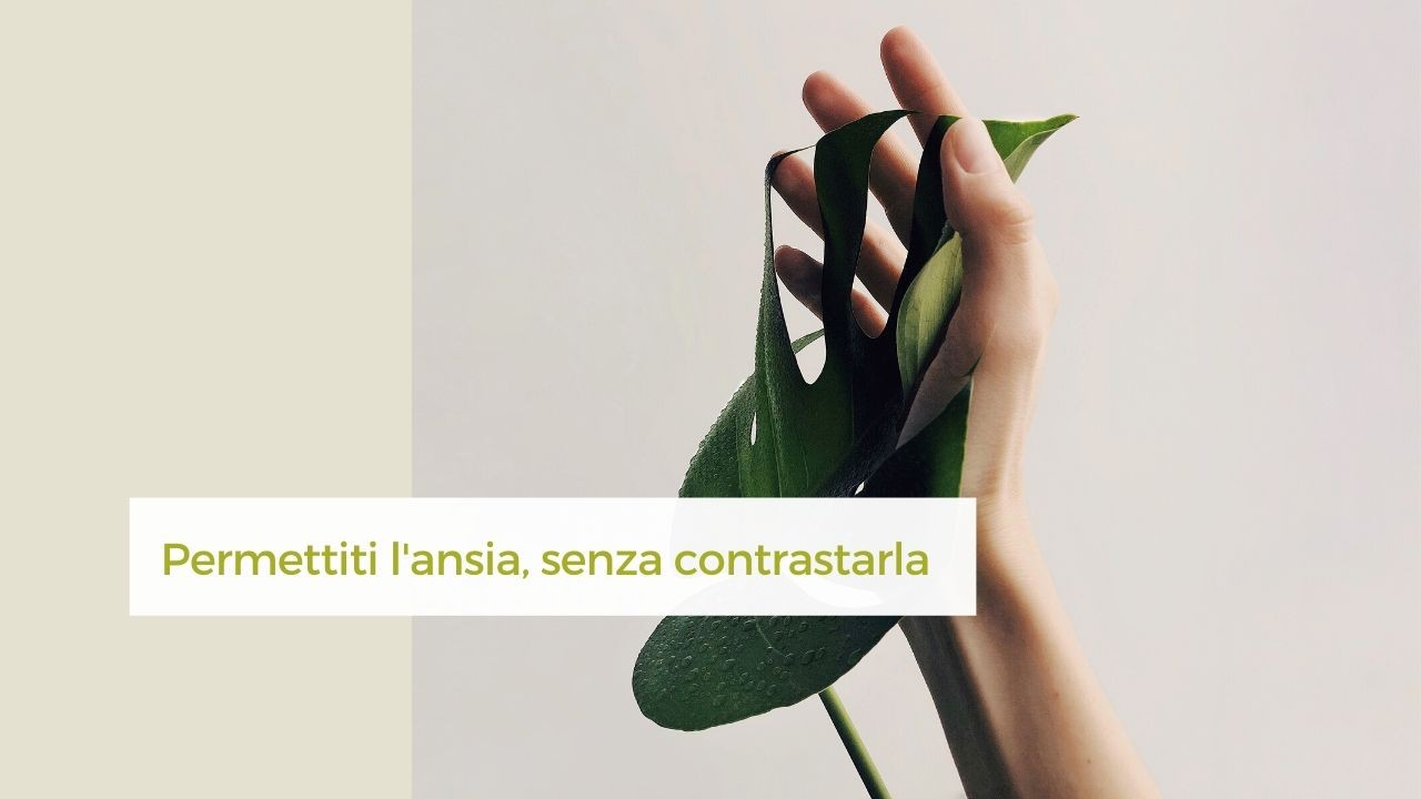 non contrastare l'ansia, conceditela