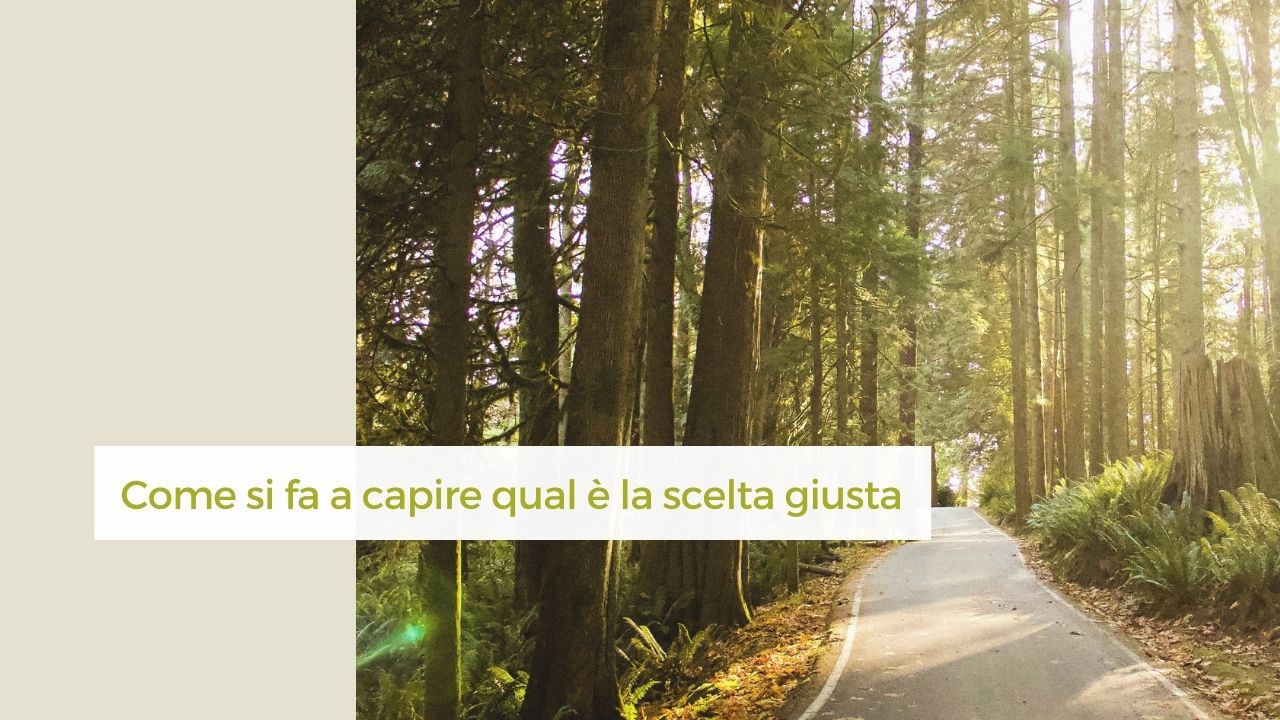 capire qual è la scelta giusta